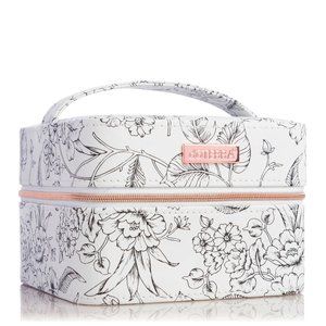 DOTERRA Essential Oil Bottle Storage Carry Case White / Black Floral